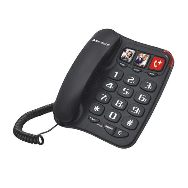 TELEFONO FISSO MAJESTIC VIVAVOCE BILLY 201 NERO 300201 BK