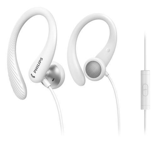 CUFFIE PHILIPS IN EAR SPORT CON MICROFONO WHITE