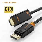 CAVO CABLETIME DA DP A HDMI 1080P GOLD PLATED BLACK 3M