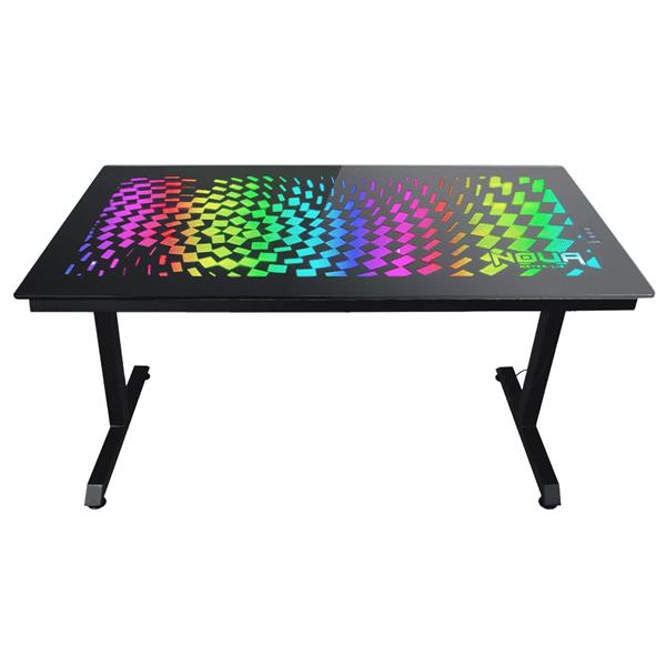 SCRIVANIA GAMING NOUA DUK RGB 120*60CM TOP IN VETRO TEMPERATO