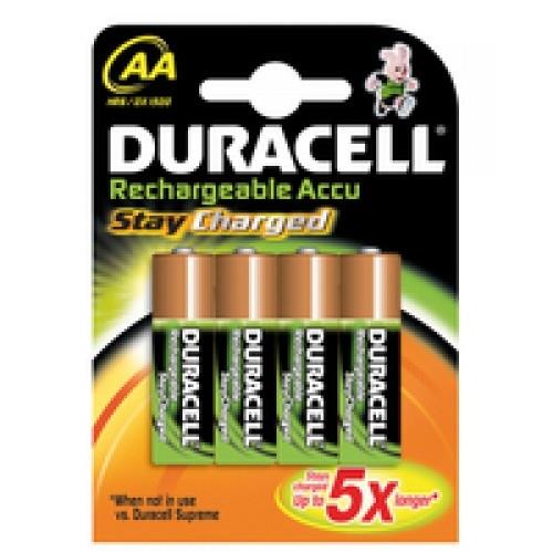 DURACELL RECHARGEABLE HR6 AA STILO MN1500 2500MAH 4PZ