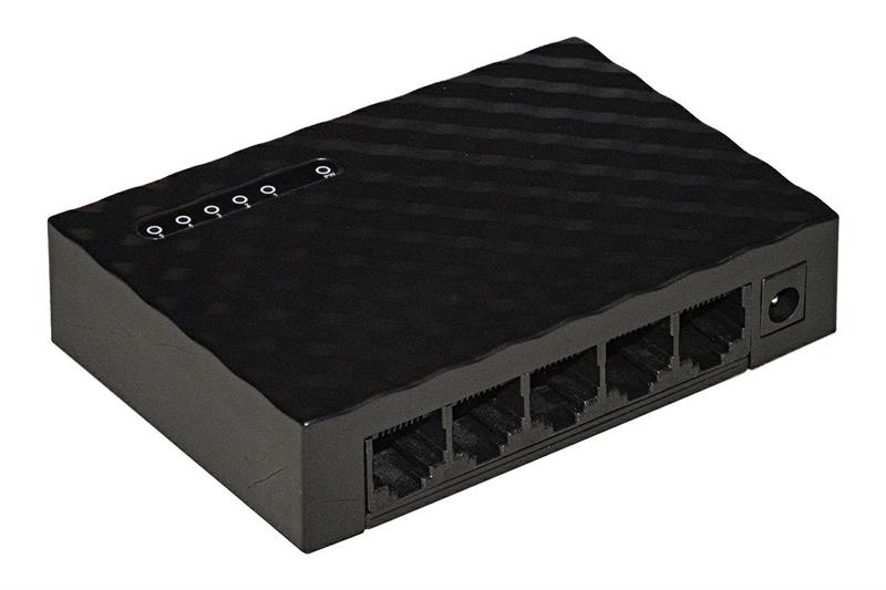 SWITCH DI RETE LINK CON 5 PORTE GBLAN