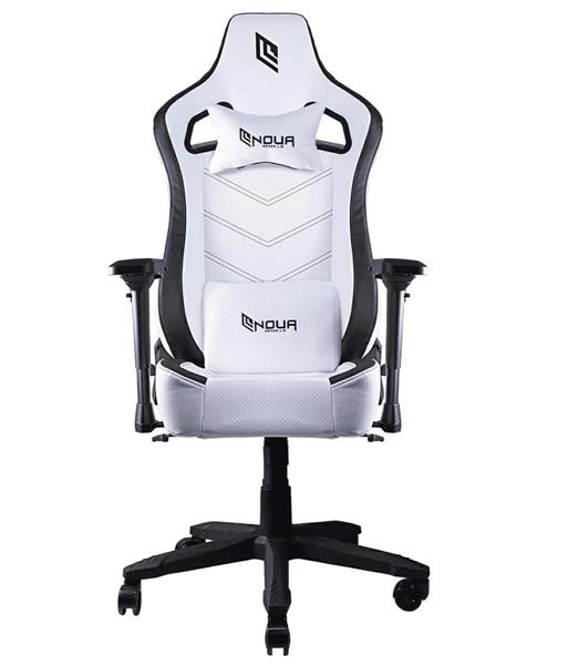 SEDIA GAMING NOUA LOU L7 NERO/BIANCO BRACCIOLI 2D SCHIENALE RECL