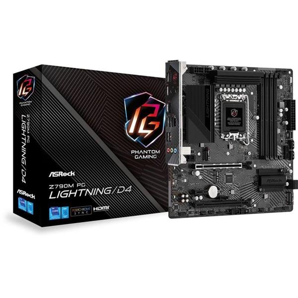 MB ASROCK Z790M PHANTOM GAMING LIGHTNING/D4 SKT1700 *12/13GEN*