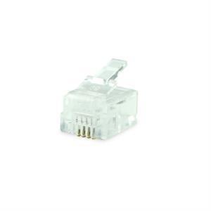 PLUG TELEFONICO MACH POWER RJ11 6P4C CONF.50PZ