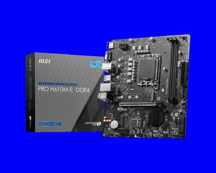 MB MSI PRO H610M-E SKT1700 *12 GEN.* DDR4 M.2 USB3.2 HDMI VGA