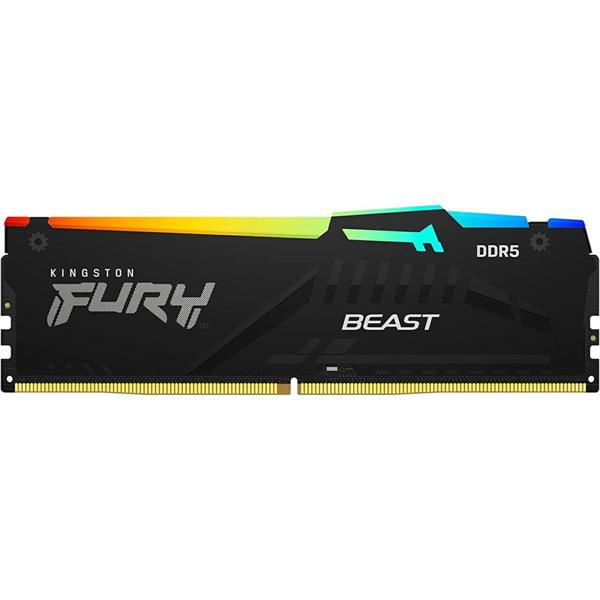 DIMM KINGSTON DDR5 16GB 5200MHZ FURY BEAST RGB