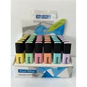 EVIDENZIATORI ROYAL OFFICE 6 COLORI ASSORTITI PASTEL 36PZ