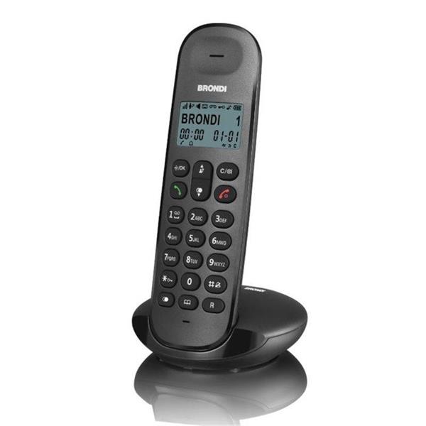 TELEFONO CORDLESS BRONDI LOTUS NERO 10279090