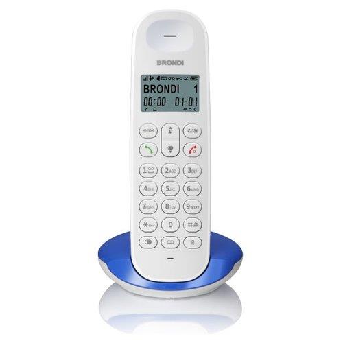 TELEFONO CORDLESS BRONDI LOTUS BIANCO/BLU 10279092