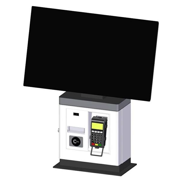 KIOSK DESK 24 J4125 4+64GB FREEDOS PRT-80MM-ECO 2D-QR PINPADFIX