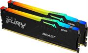 DIMM KINGSTON DDR5 32GB KIT (2*16GB) 5600MHZ FURY BEAST RGB