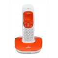 TELEFONO CORDLESS BRONDI NICE BIANCO-ARANCIO VIVAVOCE DISPLAY RE