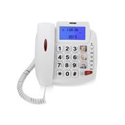 TELEFONO FISSO BRONDI BRAVO90 LCD WHITE BIG DIG&DIS VIVAV.3MEM D