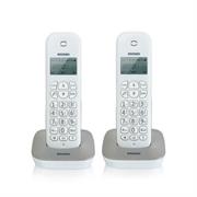 TELEFONO CORDLESS BRONDI GALA TWIN BIANCO/GRIGIO