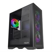 CASE NOUA ATX F502 BLACK 0.60MM SPCC U3 4*FAN CS0323JP-F502K549