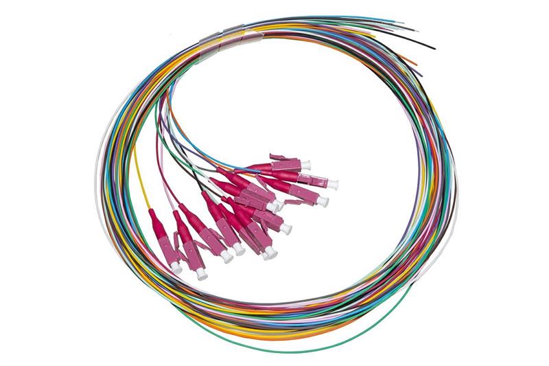 LINK SET 12 CAVI PIGTAIL FIBRA OTT.COLORATI CONN.LC OM4 SIM 2MT