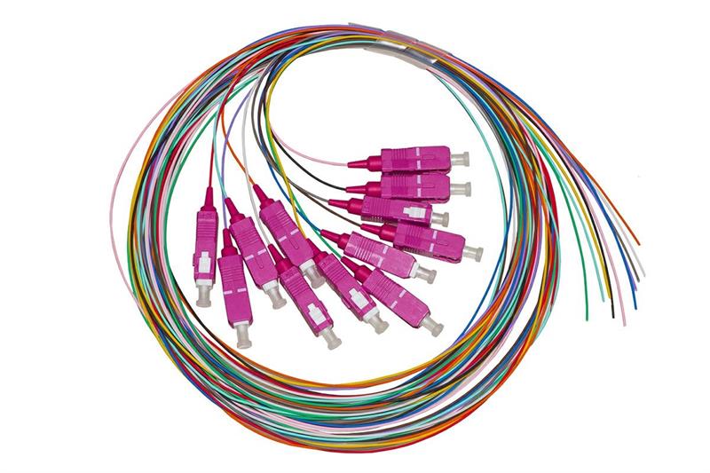 LINK SET 12 CAVI PIGTAIL FIBRA OTT.COLORATI CONN.SC OM4 SIM 2MT