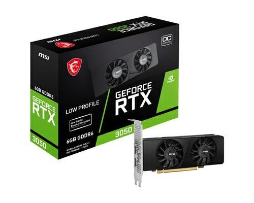 VGA MSI RTX 3050 LP 6G OC 6GB GDDR6 2*HDMI DP DUAL FAN