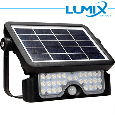 LUMIX SPACE FARETTO SOLARE LED SENZA FILI 500LM CON SENSORE