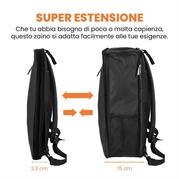 TECHMADE ZAINO HYBRID (31x15x41 CM) NERO