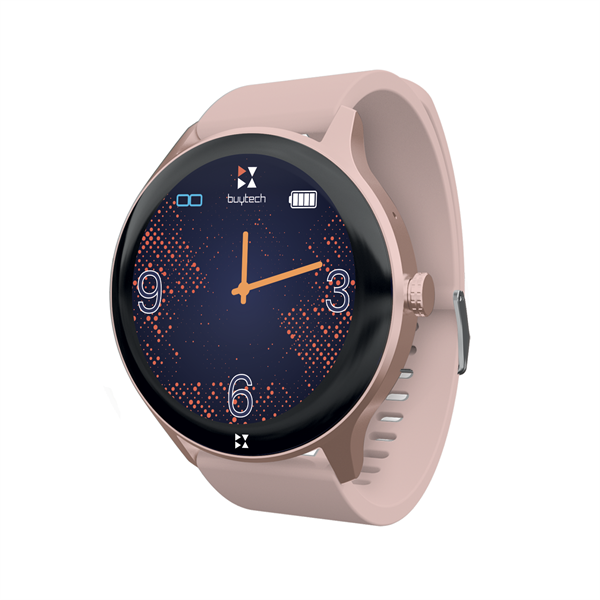 BUYTECH SMARTWATCH BY-BETA-PK PINK case + PINK belt