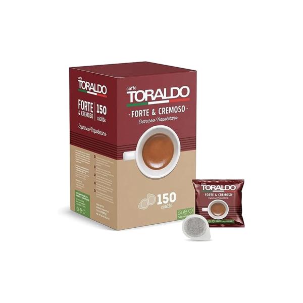 CIALDE CAFFE TORALDO 44MM MISCELA FORTE E CREMOSO 150PZ