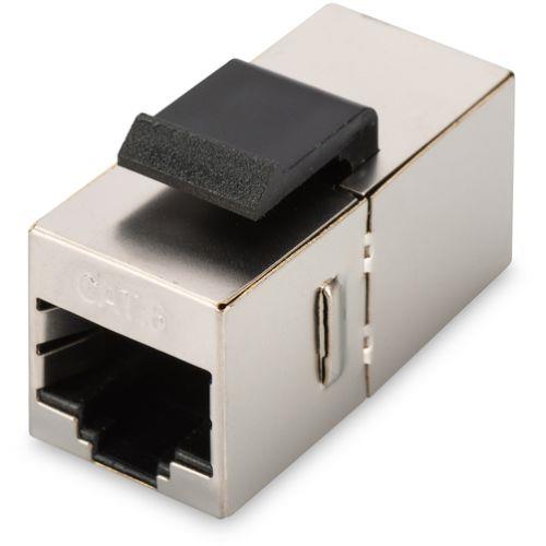 ADATTATORE PASSANTE DIGITUS 2X8 POLI RJ45 SCHERM. CAT.6 GANCI P.