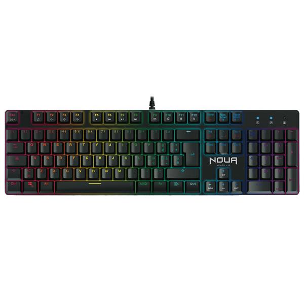 *TASTIERA NOUA GAMING RAID MECCANICA RETROILL. RGB 105T (12 MUL)