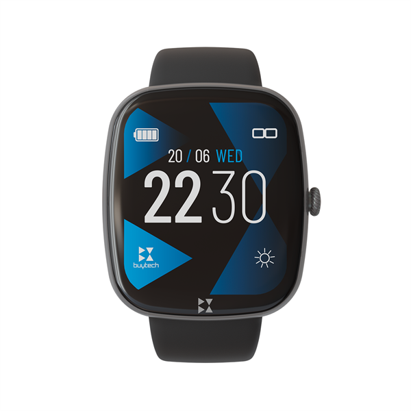 BUYTECH SMARTWATCH CINTURINO SILICONE E CASSA BK