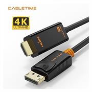 CAVO CABLETIME DA DP AH HDMI 1080P GOLD PLATED BLACK 1M