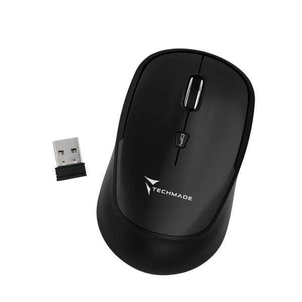 TECHMADE MOUSE WIRELESS BLACK