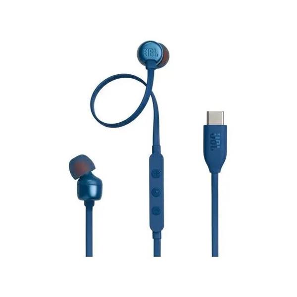 AURICOLARI CON FILO JBL USB-C T310C COM.+MIC. JBLT310CBLU BLU