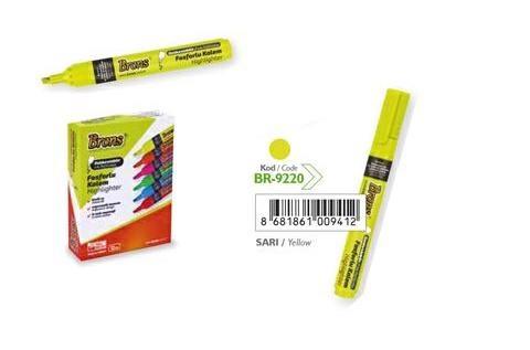 EVIDENZIATORE GIALLO BRONS BR9220 12PZ