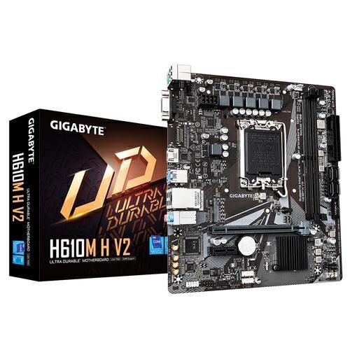 MB GIGABYTE H610M H V2 DDR5 SKT1700 M.2 GBLAN USB3.2 VGA HDMI