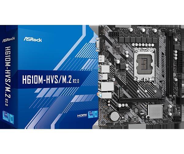 MB ASROCK H610M-HVS/M.2.0 SKT1700 *14/13/12 GEN* DDR4 HDMI VGA