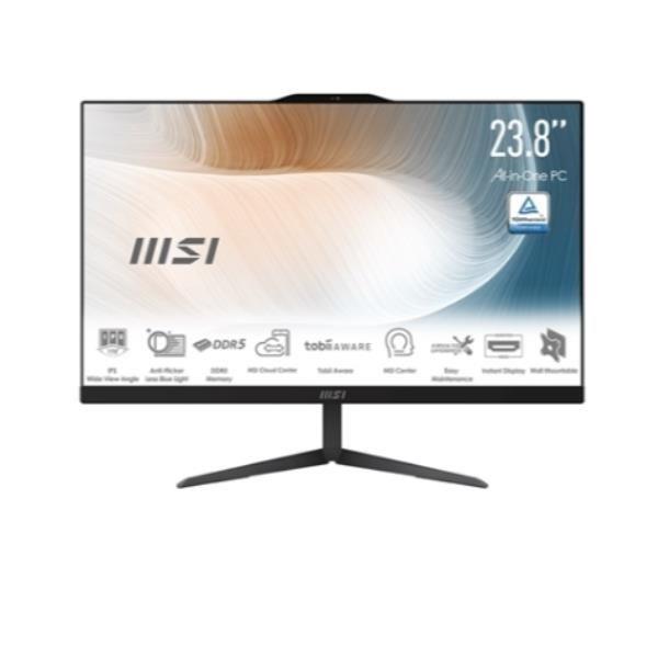 PC AIO MSI 23.8 FHD CORE U3-100U 8GB SSD256 FREEDOS BLACK