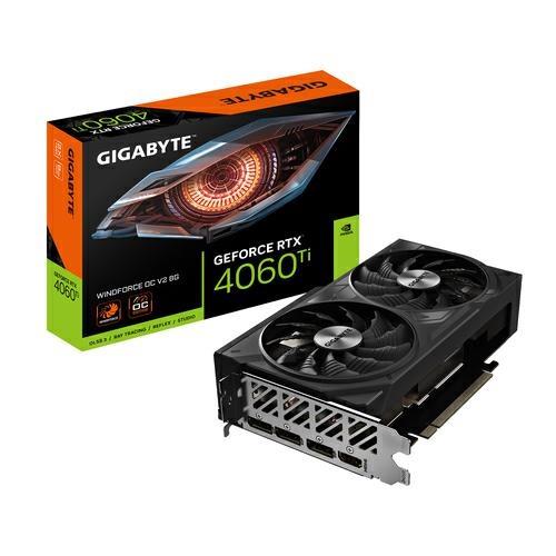 VGA GIGABYTE RTX 4060 TI WINDFORCE OC 8GB V2 GDDR6 3*DP HDMI