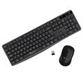 TECHMADE COMBO SET WIRELESS KEYBOARD & MOUSE BLACK