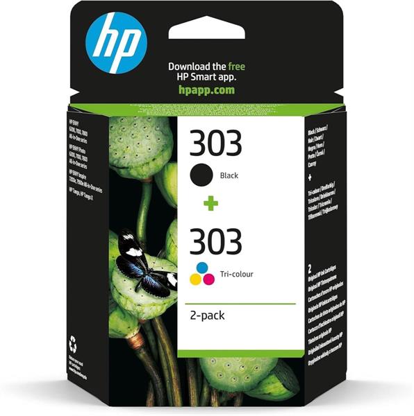 HP COMBO PACK INK N.303 BLACK + TRICROMIA