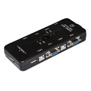 SWITCH LINK KVM X 4PC USB/VGA CON 1MOUSE 1TASTIERA USB E 1MONIT.