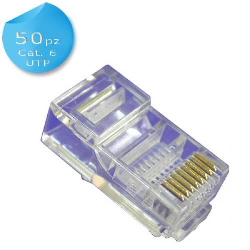 PLUG DI RETE MACH POWER RJ45 UTP CAT6 8P8C CF. 100PZ CV-LAN-027