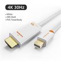 CAVO CABLETIME DA MINI DP A HDMI 4K30HZ GOLD PLATED WH 1.8M