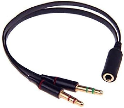 CAVO SDOPPIATORE AUDIO JACK 3.5MM 2*M/F PER PC