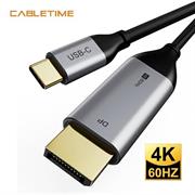 CAVO CABLETIME DA USB-C A DP 4K60HZ TPE CABLE BLACK 1.8M