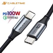 CAVO CABLETIME DA USB-C A USB-C 2.0 PD100W E-MARK BK 2M