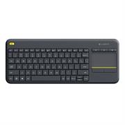 TASTIERA LOGITECH WIRELESS K400 PLUS TOUCHPAD INTEGRATO BLACK