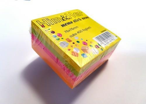 CUBO MEMO STICK NEON MM 76X76 400FF