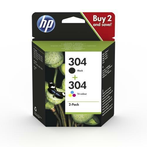 HP COMBO PACK INK N.304 BLACK + TRICROMIA